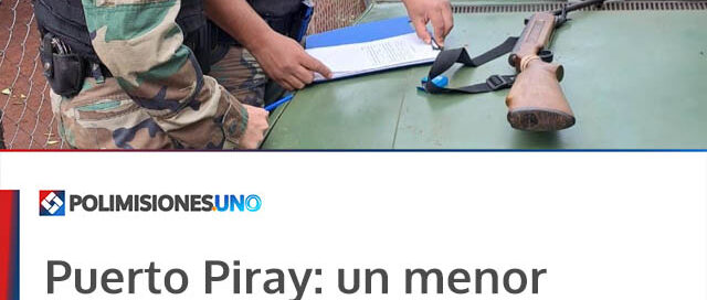 Puerto Piray: un menor realizó disparos hacia una vivienda y la Policía secuestró un arma de aire comprimido