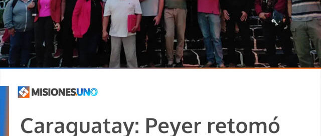 Caraguatay: Peyer retomó la intendencia y la fiscalía pidió su sobreseimiento